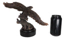 13" H King of The Skies Patriotic Bald Eagle Swooping On Prey Figurine With Base