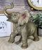Safari Wildlife Adorable Male Tusked Elephant Trumpeting Collectible Figurine
