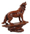 Ebros Wildlife Nature Full Moon Howling Night Wolf Figurine Timberwolves Decor