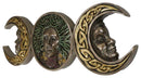 Triple Goddess Moon Mother Maiden Crone Celtic Knotwork Wall Decor Plaque