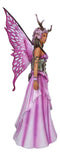 Amy Brown Pink Butterfly Winged Bloom Tribal Fairy With Stag Antlers Statue