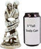 Ebros Skeleton Couple Kissing Wrapped by Censoring Ribbon Figurine 6.75" Tall
