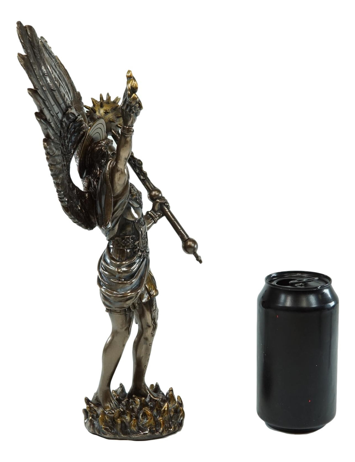 Ebros Saint Uriel Archangel Statue Light of God Cherub Angel of Repentance Figurine - Ebros Gift