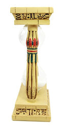 Ebros Gift Egyptian Memphis Palace Pillar Hieroglyphs Column Sandtimer Desktop Figurine
