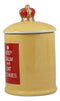 Ebros A Royal Treat Keep Calm And Eat Cookies Ceramic Cookie Jar With Air Tight Lid 8.5"Tall
