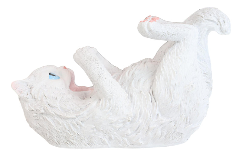 Feline Purrfectly Divine White Angel Kitty Cat Wine Bottle Holder Caddy Figurine