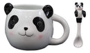 Ebros Whimsical China Giant Panda Ceramic Coffee Mug Cup With Spoon Set 16oz