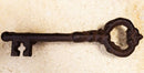 Set of 4 Rustic Cast Iron Decorative Antique Key Shaped Drawer Bar Handle Pulls