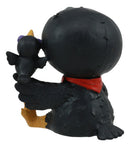 Large Furrybones Raven Suit Leopold Skeleton Statue 3.5"H Raven Crow Furry Bones