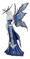 Amy Brown Large Winter Frost Fairy Queen with Crown of Branches Statue Collector
