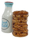 Ebros Breakfast Milk & Chocolate Cookies Magnetic Ceramic Salt Pepper Shakers
