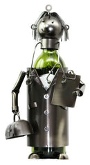 General Doctor Physician On Duty Hand Made Metal Wine Bottle Holder Caddy Decor