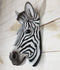 Ebros Safari Zebra Horse Bust Wall Decor Wildlife Wall Mount Sculpture Plaque 9.5"H