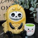 Furry Bones Taiyaki Japanese Fish Cake With Tea Skeleton Furrybones Figurine