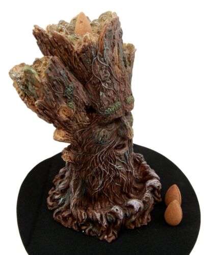 Ebros Whispering Forest Celtic Greenman Backflow Incense Cone Burner Figurine