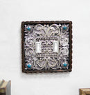 Set of 2 Western Turquoise Stars Lace Scroll Wall Double Toggle Switch Plates