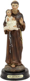 Ebros Gift Saint Anthony Carrying Baby Jesus Decorative Figurine 5.5" Tall