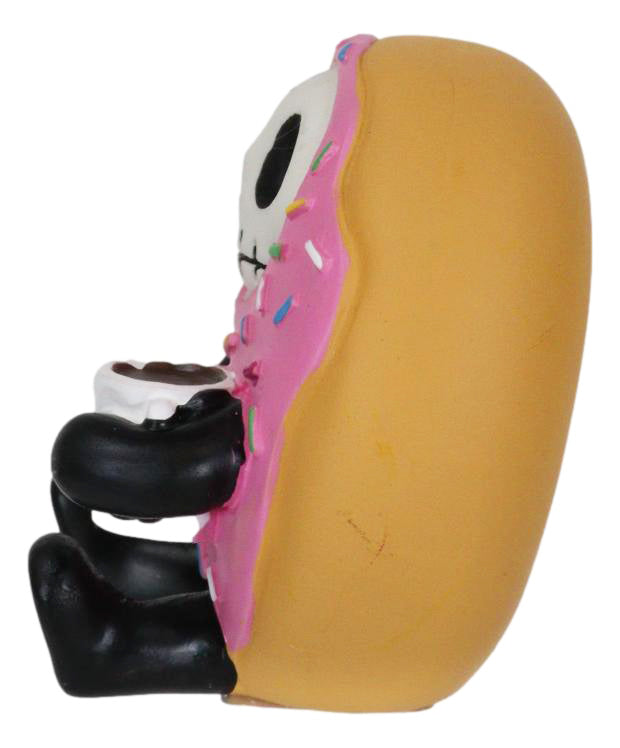 Furrybones Donutsu Strawberry Sprinkles Donut Milk Skeleton Furry Bones Figurine