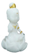 Cultural Art Amitabha Buddha Seated On Lotus Feng Shui Zen Vastu Mini Figurine