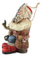 Santa Claus With Fishing Pole And Tackle Box Christmas Tree Hanging Ornament