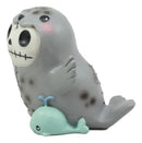 Furry Bones Sea World Marine Elephant Seal Skeleton With Mini Whale Figurine