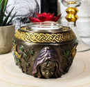 Ebros Sacred Moon Triple Goddess Maiden Mother Crone Wicca Votive Candle Holder Statue