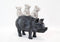 9.75"L Farm Barnyard Stacked Piglets on Pig Resin Figurine Statue