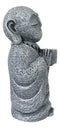 Feng Shui Zen Buddha Japanese Jizo Monk Drinking Out Of Tea Cup Figurine 5"H