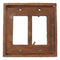 Pack of 2 Southwestern Tribal Navajo Branchwood Double Gang Rocker Wall Plates