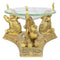 Ebros Feng Shui Golden Thai Buddha Elephants Trumpeting Candle Oil Warmer Statue