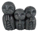 Ebros Enlightenment Japanese Buddha Trio Jizo Monks of Harmony Figurine Charm