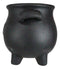Black Triple Moon Cauldron Terracotta Succulent Plant Planter Pot Or Pen Holder