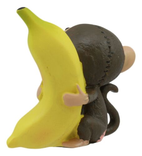 Furrybones Munky Monkey Loves Banana Voodoo Skeleton Figurine 3"Tall Furry Bones