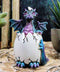 Ebros Small Purple Whimsical Dragon Baby Hatchling In Egg Statue Fantasy Prehistoric Twilight Dragon Collectible Figurine