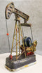 Western Rustic Bronze Finish Nodding Donkey Pumpjack Oil Derrick Rig Figurine