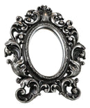 Victorian Floral Scrollwork Ornate Vanity Dressing Desktop Table Mirror Accent