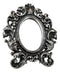Victorian Floral Scrollwork Ornate Vanity Dressing Desktop Table Mirror Accent