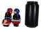 Patriotic Biker Couple Riding Motorcycle and Side Car Rig Salt Pepper Shakers