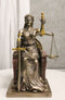 Ebros Seated Lady Justice Statue 8"Tall Greek Goddess La Justica Dike Figurine