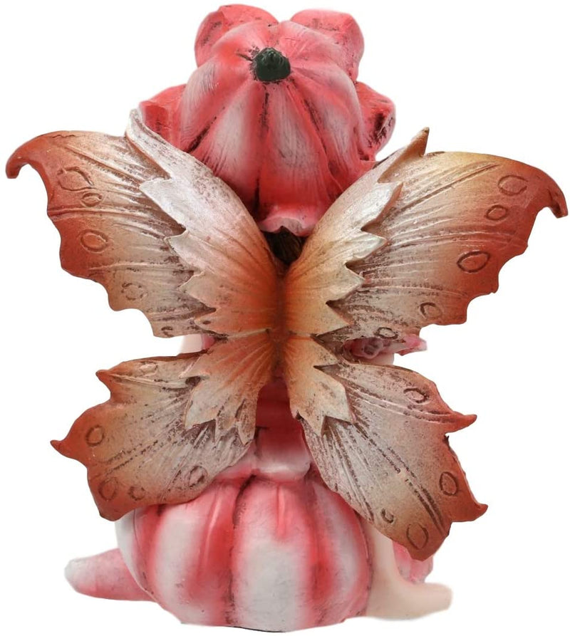 Ebros Miniature Fairy Garden Statue Pink Periwinkle Flower Fairy Collectible Figurine 3"H