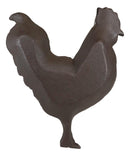 Ebros 7.5"W Rustic Country Farm Rooster Chicken Cast Iron Jewelry Coins Keys Tray Dish