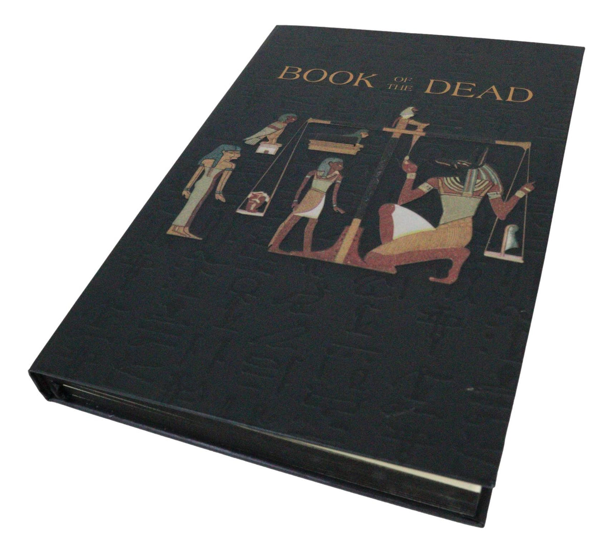 Egyptian Book Of The Dead Anubis With Scales Embossed Blank Page Journal Book