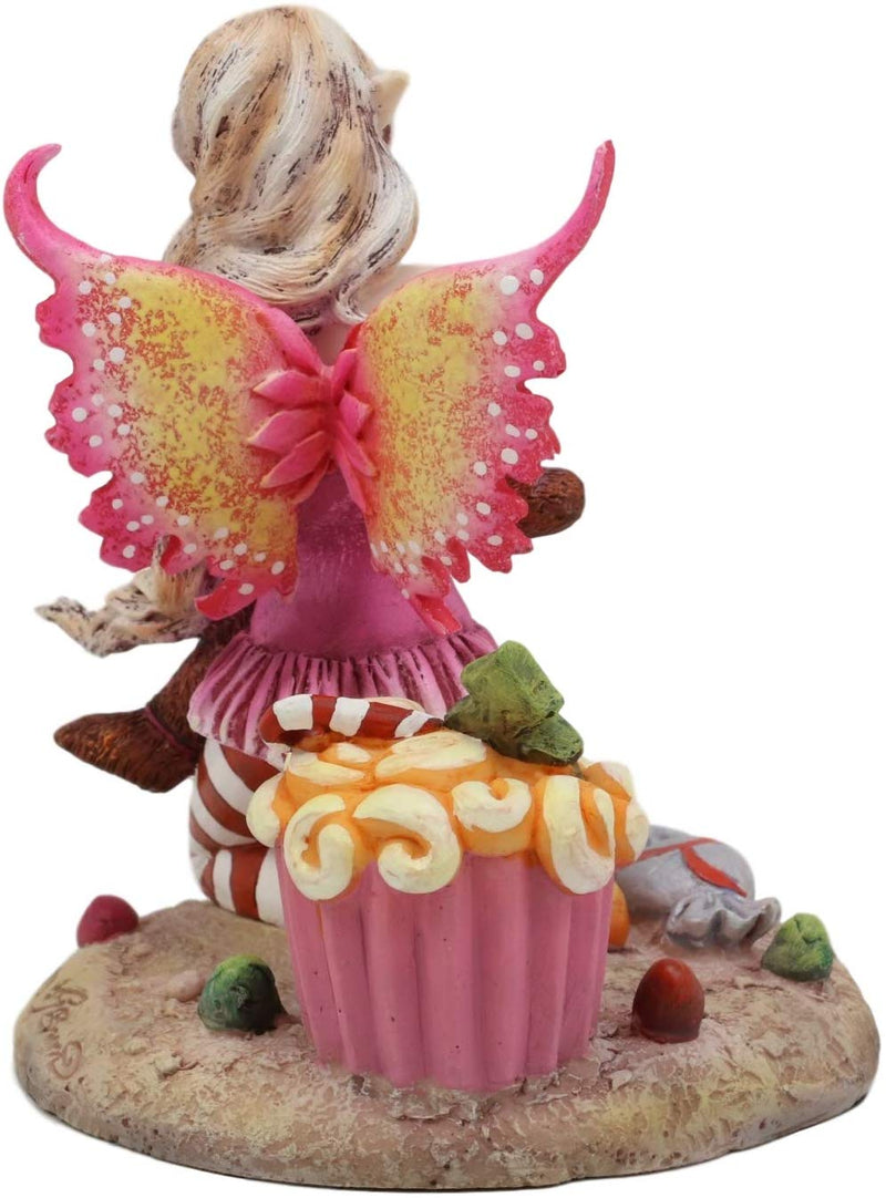 Ebros Gift 5"H TWAS The Night Fairy with Ginger Bread Hand Paint Resin Figurine