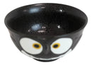 Pack Of 6 Black Whimsical Big Eyed Owls Rice Soup Appetizer Sauce Bowls 14oz
