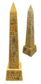 Ebros Egyptian Temple of Ra Sand Desert Obelisk With Hieroglyphs Statue 8" Tall