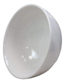 Ebros Contemporary White Jade Melamine Large Deep Round Bowls 48oz (PACK OF 6)