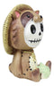 Furry Bones Tanuki Raccoon Dog With Farmer Hat Skeleton Collectible Figurine