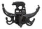 Ebros Cast Iron Rustic Forest Black Bear Free Spinning Wall Hanging Coat Hooks 9"Wide