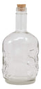 Ebros 30oz Skeleton Skull Liquor Glass Decanter Bottle With 2 Skulls Acrylic Shooters