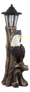 Ebros 'Home of The Brave' Patriotic Eagle Night Light Statue Solar LED Lantern